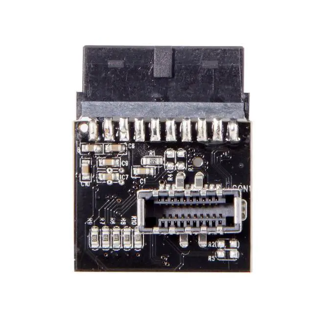Alt view image 2 of 7 - CY USB 3.1 Front Panel Socket to USB 3.0 20Pin Header Male Extension Adapter for Motherboard