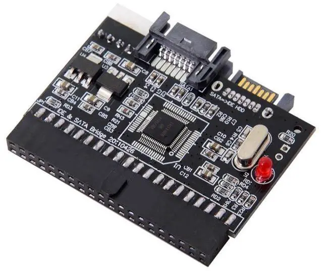 Main image of IDE 100 133 PATA to Dual Serial SATA 7PIN Adapter Reversible Converter for Hard Disk Drive