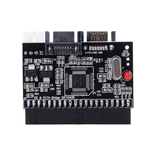 Alt view image 3 of 7 - IDE 100 133 PATA to Dual Serial SATA 7PIN Adapter Reversible Converter for Hard Disk Drive