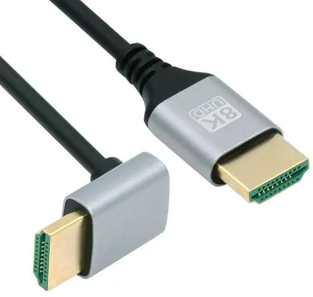 Main image of HDMI 2.1 Cable HDMI Type A Male to Male 8K 4K HDTV 90 Degree Down Angled Extension Cable 0.5M