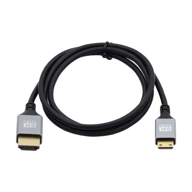Alt view image 5 of 7 - HDMI 2.1 Cable,HDMI Male to Mini HDMI Male 8K@60Hz 4K@120Hz 48Gbps Ultra High-Speed Gold-Plated Cable 1.0M for TV, Monitor, Computer