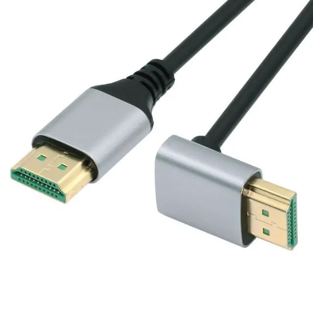Alt view image 6 of 7 - HDMI 2.1 Cable HDMI Type A Male to Male 8K 4K HDTV 90 Degree UP Angled Extension Cable 0.5M