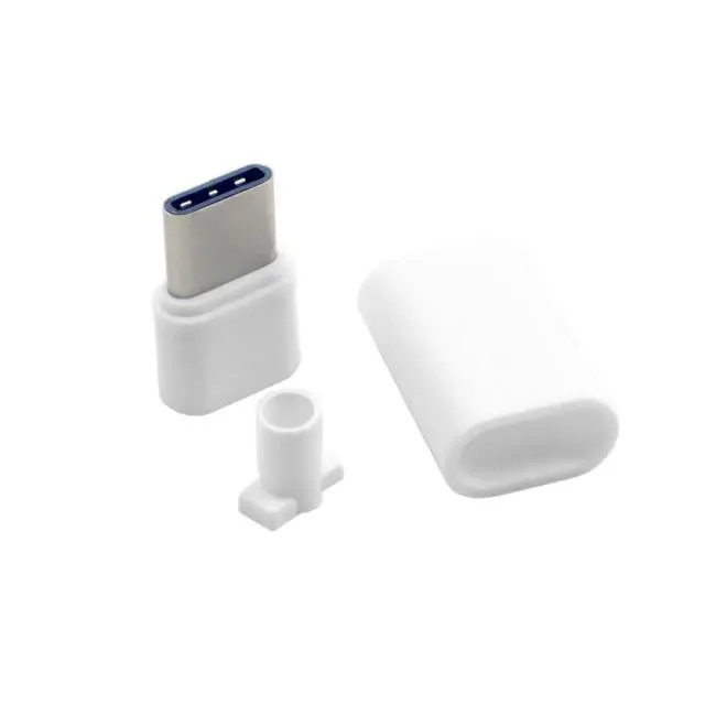 Alt view image 4 of 7 - USB C DIY Connector USB 3.1 Type C 24Pin Male Plug Port Repair Replacement Solder Adapter with PCB Board White Housing