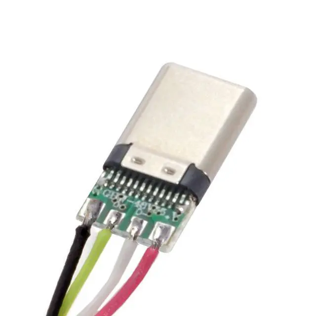 Alt view image 6 of 7 - CY USB Type C USB-C Male OTG Host Type 5.1k Resistor Adapter with Black Housing Cover DIY 24pin