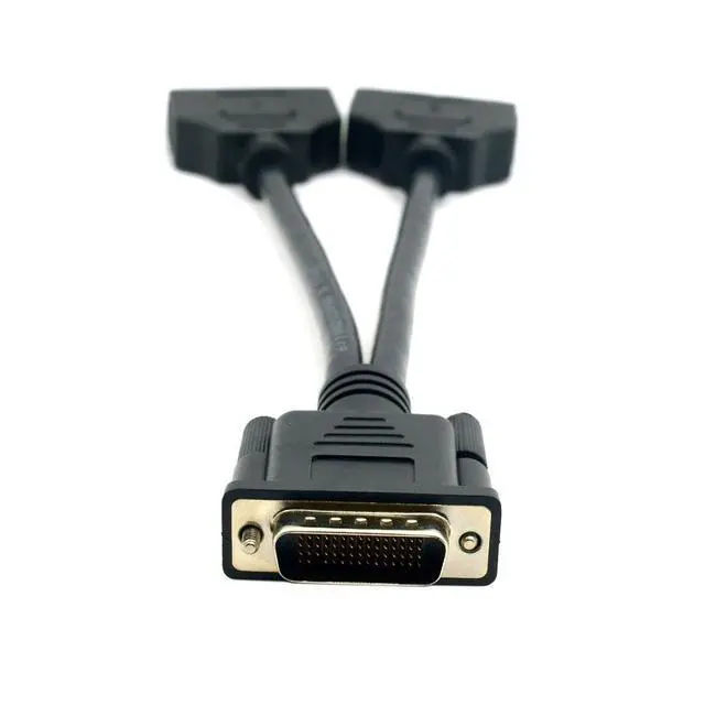 Alt view image 4 of 7 - DMS-59Pin 1 to 2 24+5 Splitter Extension Cable for PC Graphics Card