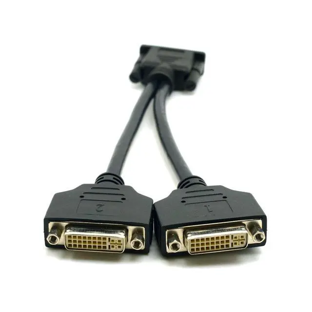Alt view image 5 of 7 - DMS-59Pin 1 to 2 24+5 Splitter Extension Cable for PC Graphics Card
