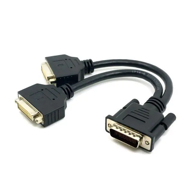 Alt view image 7 of 7 - DMS-59Pin 1 to 2 24+5 Splitter Extension Cable for PC Graphics Card