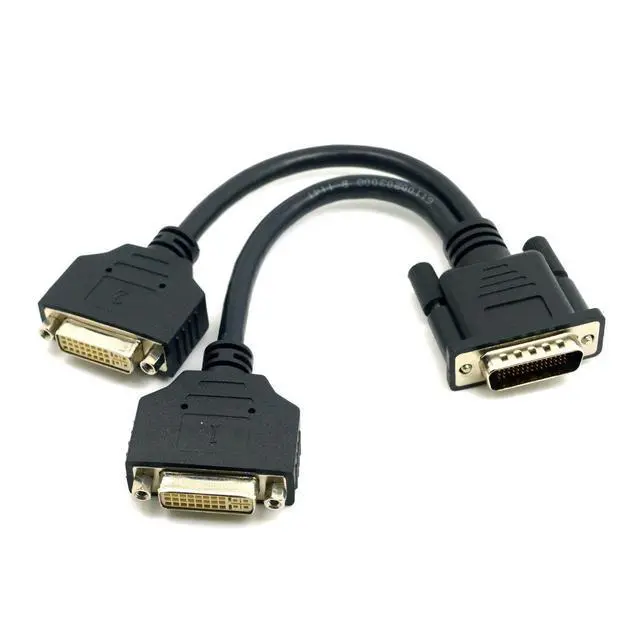 Alt view image 6 of 7 - DMS-59Pin 1 to 2 24+5 Splitter Extension Cable for PC Graphics Card