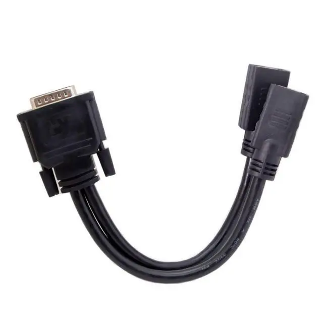 Alt view image 5 of 6 - DMS-59Pin 1 to 2 Displayport Splitter Extension Cable for PC Graphics Card