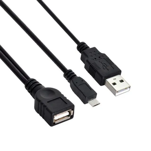 Alt view image 4 of 6 - Micro USB OTG Cable with Power Supply Port - Charge and Connect On-The-Go