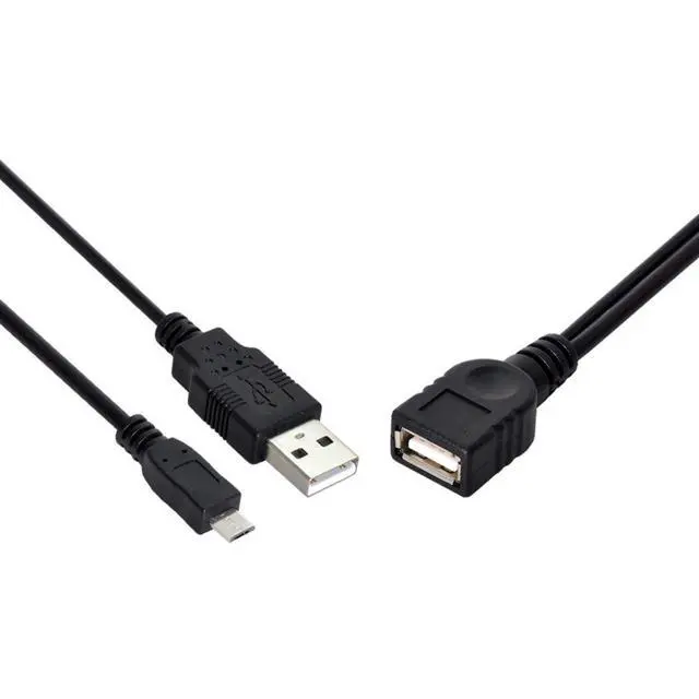 Alt view image 3 of 6 - Micro USB OTG Cable with Power Supply Port - Charge and Connect On-The-Go