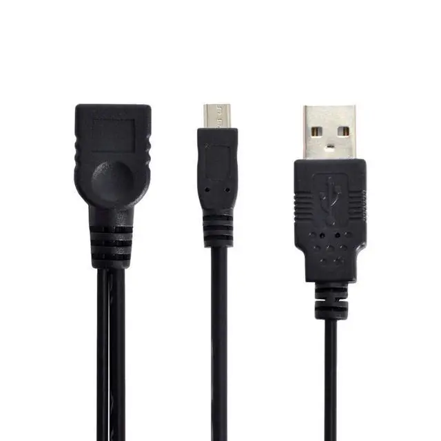 Alt view image 5 of 6 - Micro USB OTG Cable with Power Supply Port - Charge and Connect On-The-Go