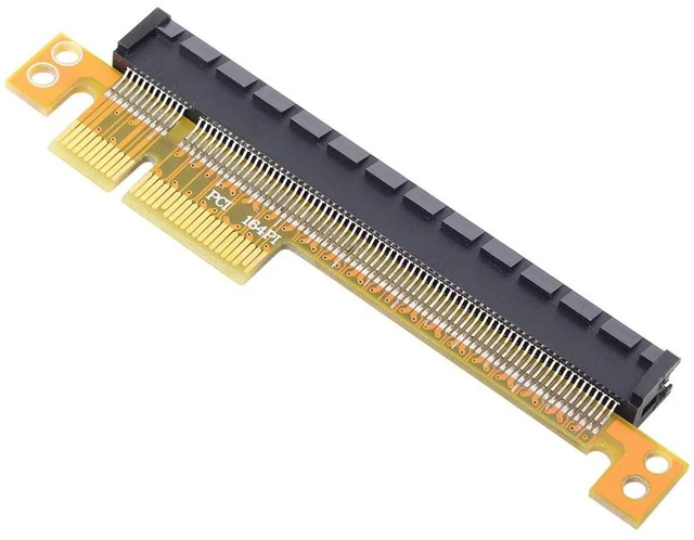 Alt view image 2 of 5 - CY PCI-E Express 4X to 16x Riser Card Extender Converter Male to Female Adapter