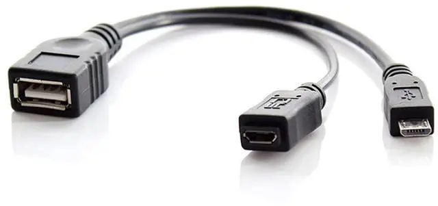 Alt view image 5 of 7 - Micro USB 2.0 OTG Host Flash Disk Cable with Micro USB Power