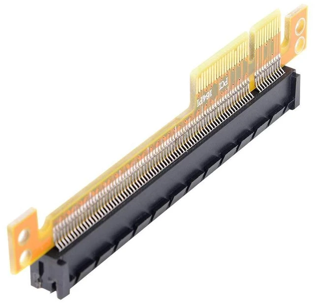 Alt view image 4 of 5 - CY PCI-E Express 4X to 16x Riser Card Extender Converter Male to Female Adapter