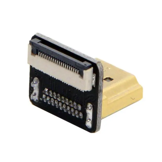 Alt view image 2 of 5 - CYFPVHDMI HDMI Type A Male Connector Down Angled 90 Degree for FPV HDTV Multicopter Aerial Photography