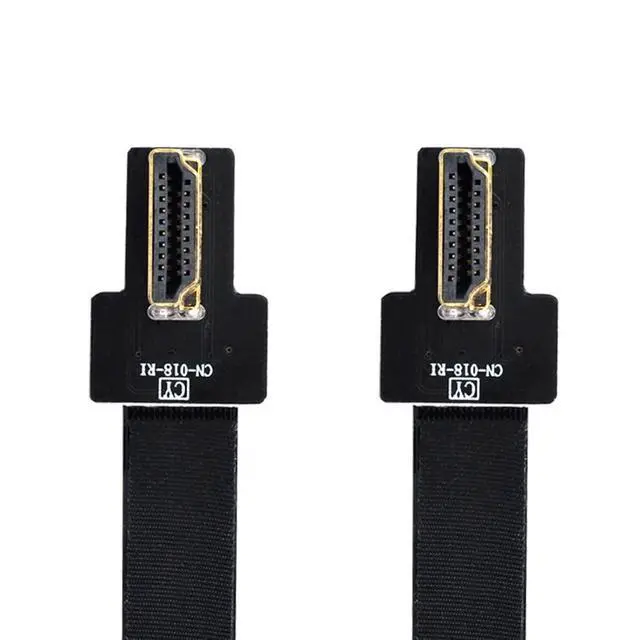 Alt view image 5 of 6 - CYFPV HDMI Male to Male FPC Flat Extension Cable for Camera HDTV Multicopter Aerial Photography 90 Degree Right Angled 0.2M