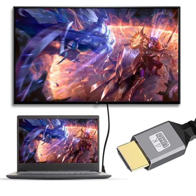 Alt view image 4 of 7 - HDMI Stretch Coiled Cable HDMI 1.4 Type A Male to Male 4K 60hz 90 Degree Left Angled Extension Cable