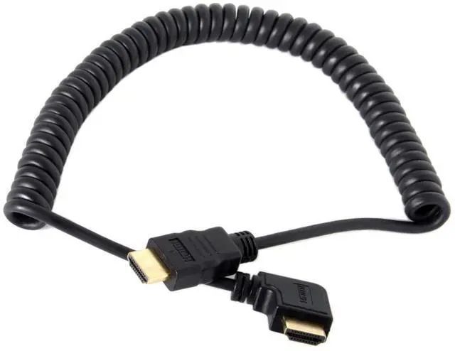 Main image of HDMI to HDMI 1.4 Stretch 90 Degree Right Angled Extension Cable 4K@60hz 1.2M
