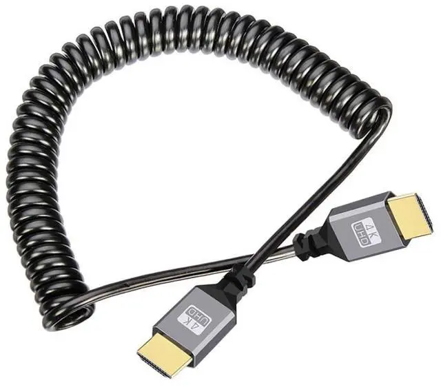Main image of HDMI Stretch Coiled Cable HDMI 1.4 Type A Male to Male 4K 60hz Extension Cable