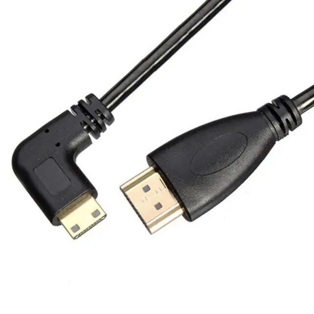 Alt view image 6 of 7 - Mini HDMI Male 90 Degree Left Angled to HDMI Male Stretch Coiled Cable 1.2m