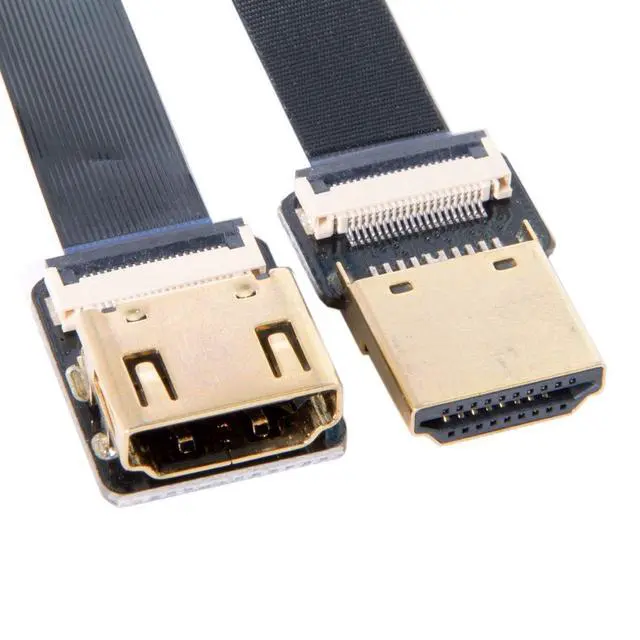 Alt view image 7 of 7 - CYFPV HDMI Male to Female FPC Flat Extension Cable for Camera HDTV Multicopter Aerial Photography 0.5M