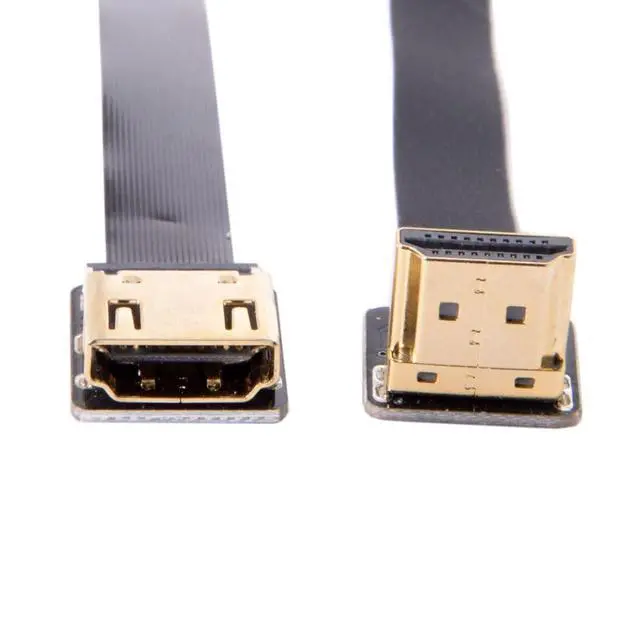 Alt view image 4 of 7 - CYFPV HDMI FPC Flat Extension Cable for Camera HDTV Multicopter Aerial Photography 90 Degree UP Angled 0.2M