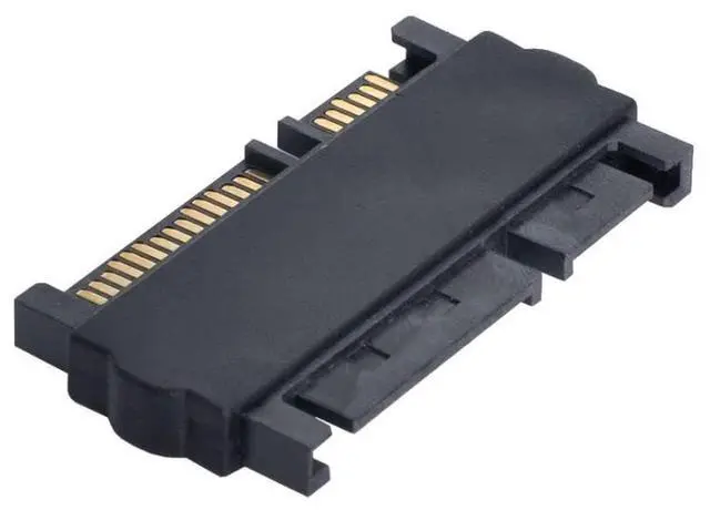 Main image of CY 3.5 & 2.5inch SATA 22Pin 7+15 Male to SATA 22P 7+15 Male Extension convertor Straight Adapter