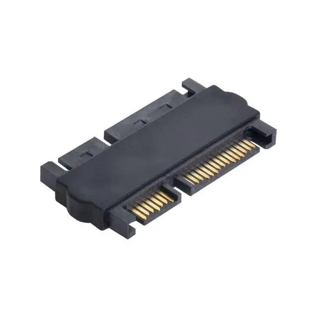 Alt view image 6 of 7 - CY 3.5 & 2.5inch SATA 22Pin 7+15 Male to SATA 22P 7+15 Male Extension convertor Straight Adapter