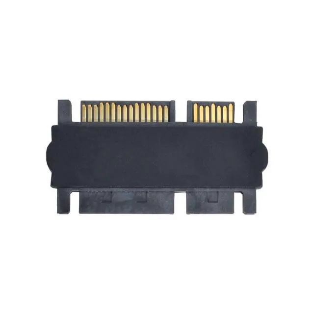 Alt view image 7 of 7 - CY 3.5 & 2.5inch SATA 22Pin 7+15 Male to SATA 22P 7+15 Male Extension convertor Straight Adapter