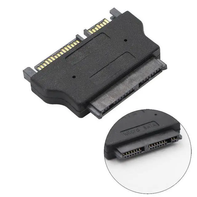 Alt view image 2 of 6 - 1.8" Micro SATA 7+9 16Pin to 2.5" SATA 7+15 22Pin SSD HDD Hard Disk Drive Connector Adapter