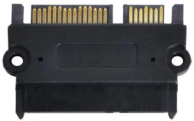 Alt view image 2 of 7 - 3.5 & 2.5 Inch SATA 22Pin 7+15 Male to SATA 22P 7+15 Female Extension Converter Adapter with Screw Holes