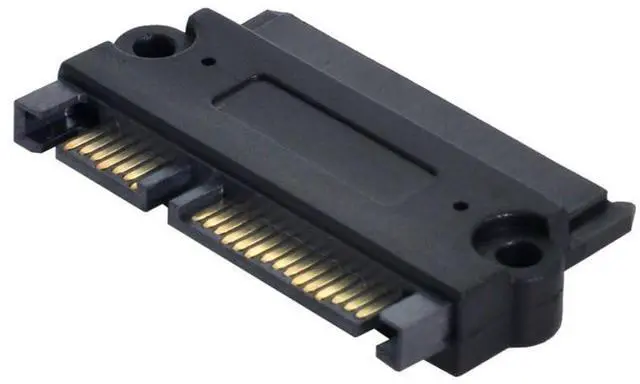 Alt view image 3 of 7 - 3.5 & 2.5 Inch SATA 22Pin 7+15 Male to SATA 22P 7+15 Female Extension Converter Adapter with Screw Holes