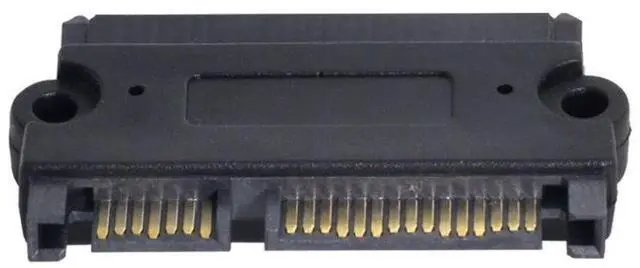 Alt view image 4 of 7 - 3.5 & 2.5 Inch SATA 22Pin 7+15 Male to SATA 22P 7+15 Female Extension Converter Adapter with Screw Holes