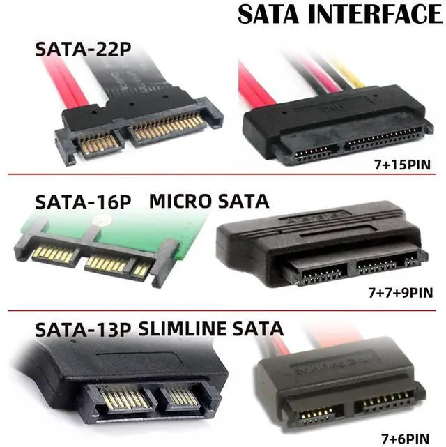 Alt view image 7 of 7 - 3.5 & 2.5 Inch SATA 22Pin 7+15 Male to SATA 22P 7+15 Female Extension Converter Adapter with Screw Holes