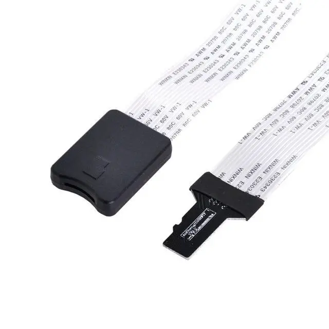 Alt view image 6 of 7 - Micro SD to Micro SD TF Card Male to Female Soft Flat FPC Extension Cable Adapter for 3D Printer/Model 3D Printer/GPS/Raspberry Pi