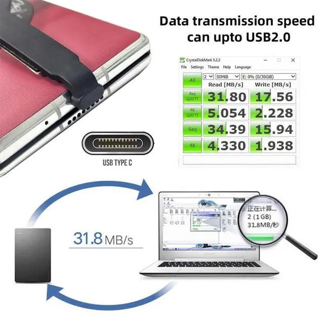 Alt view image 3 of 7 - 2.76 Inch USB C Short Flat Cable,USB 2.0 Type C Male to Female 90 Degree Angled PD 65W Fast Charge Data Extension Cable