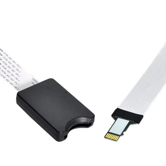 Alt view image 5 of 7 - SD to Micro SD Extension Cable Adapter, Micro SD Male to SD/SDHC/MMC/RS-MMC Female Soft Flat FPC Extension Cable Adapter