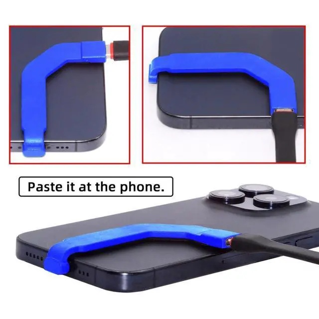 Alt view image 5 of 7 - 2.76 Inch USB C Short Flat Cable,USB 2.0 Type C Male to Female 90 Degree Angled PD 65W Fast Charge Data Extension Cable Blue