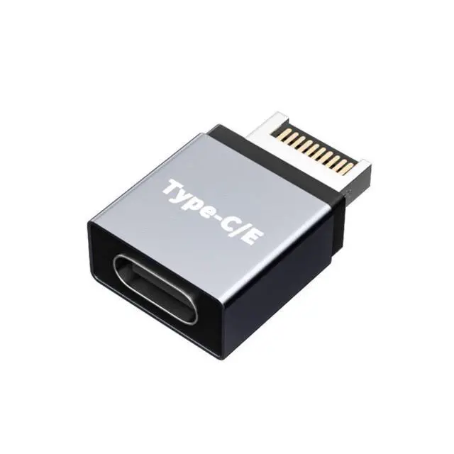 Alt view image 4 of 7 - 2 Pack USB 3.0/USB C to USB 3.1 Type-E Front Panel Socket Motherboard Header Adapter