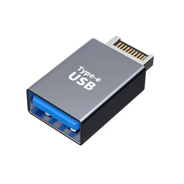 Alt view image 5 of 7 - 2 Pack USB 3.0/USB C to USB 3.1 Type-E Front Panel Socket Motherboard Header Adapter