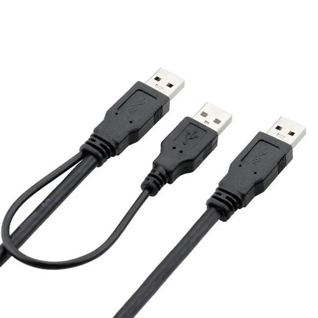 Alt view image 2 of 3 - USB 3.0 Cable,USB 3.0 Type A Male to Male Extension Data Cable with Power Cable for External Hard Disk