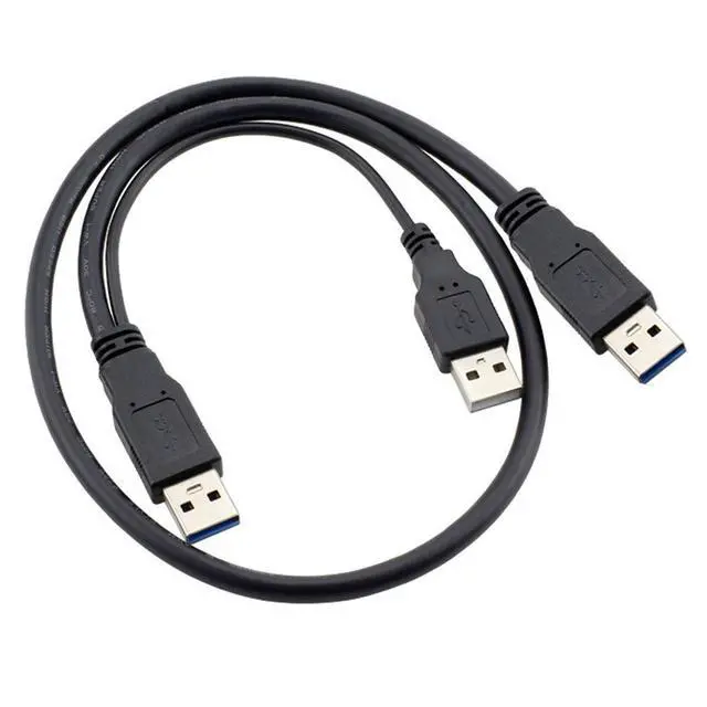 Alt view image 3 of 3 - USB 3.0 Cable,USB 3.0 Type A Male to Male Extension Data Cable with Power Cable for External Hard Disk