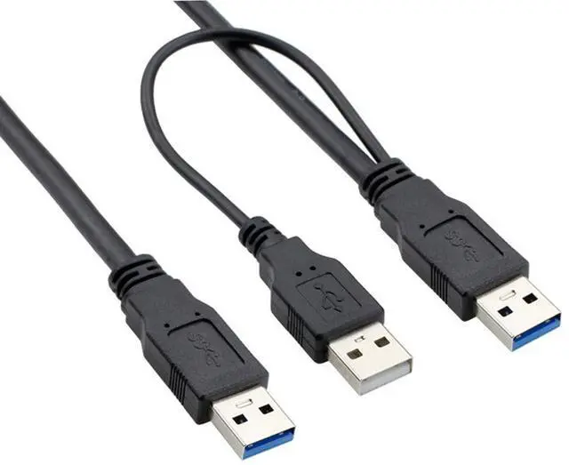 Main image of USB 3.0 Cable,USB 3.0 Type A Male to Male Extension Data Cable with Power Cable for External Hard Disk