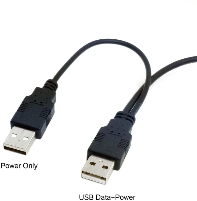 Alt view image 2 of 6 - USB 2.0 Type A to Type B Cable with USB Power Cable 80cm for Printer Scanner External Hard Disk Drive