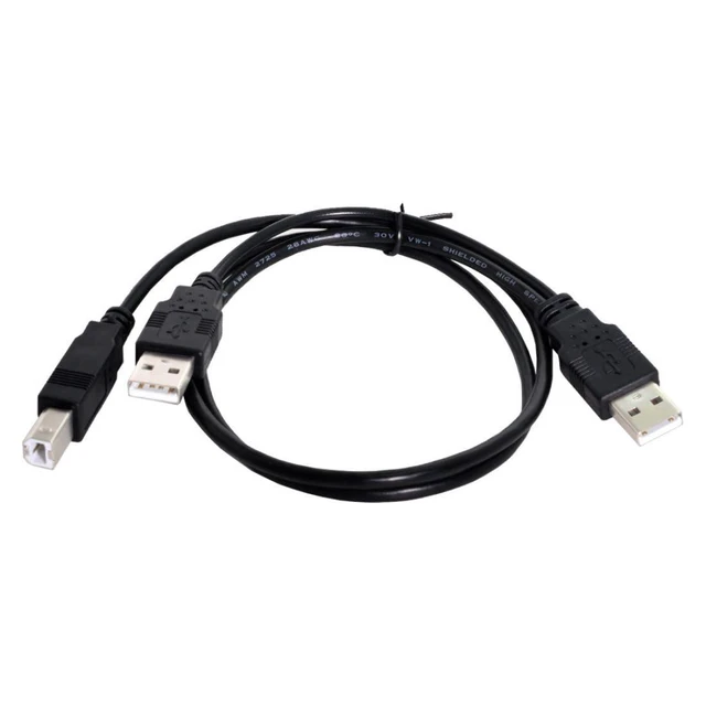 Alt view image 4 of 6 - USB 2.0 Type A to Type B Cable with USB Power Cable 80cm for Printer Scanner External Hard Disk Drive