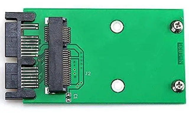 Alt view image 4 of 7 - CY Mini PCI-E mSATA SSD to 1.8" Micro SATA 16Pin Hard Disk PCBA Converter Adapter