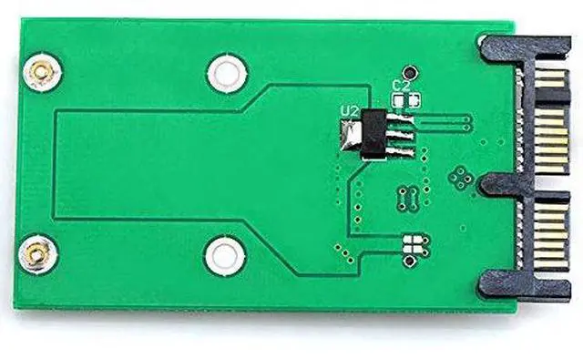 Alt view image 5 of 7 - CY Mini PCI-E mSATA SSD to 1.8" Micro SATA 16Pin Hard Disk PCBA Converter Adapter