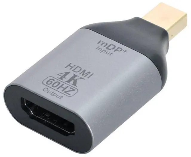 Main image of Mini DP DisplayPort Source Input Male to HDMI Sink Output Female Displays 4K@60hz Ultra HD Converter Adapter for Laptop Mac