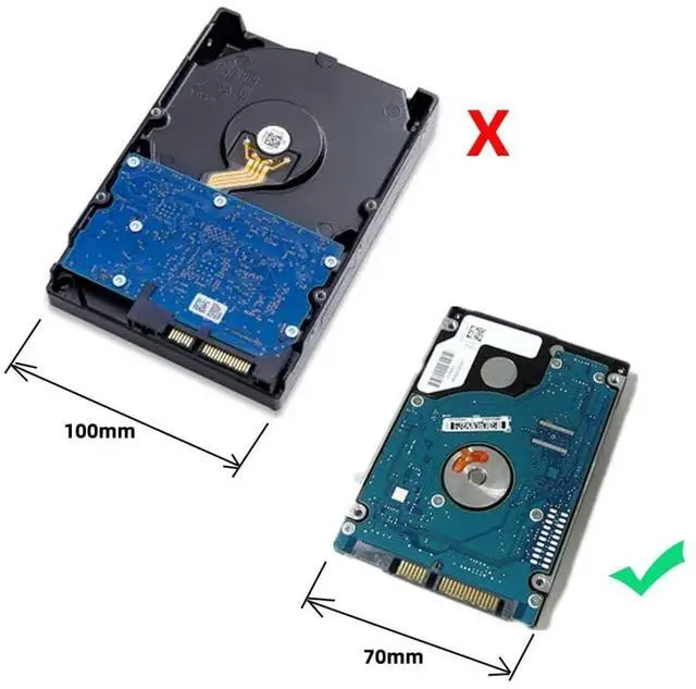 Alt view image 4 of 7 - eSATA to SATA 22Pin Data Transfer Extension Cable with USB 2.0 Power Support 5V Power for 2.5" Hard Disk Drive 50cm